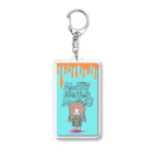 ハッピーホラーマーケットの甘えんぼガール（ロゴ入り） Acrylic Key Chain