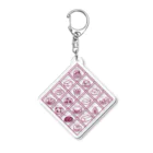 ANKO PRODUCTの和スイーツ井桁仕切 紫 Acrylic Key Chain