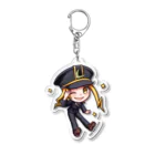 #とちぎけんV25 Official Shopの出発しんこー！車掌風つづみんシリーズ Acrylic Key Chain