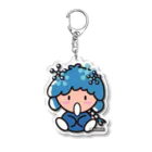 社会人アーティストまえぽんのスノーなぽんちゃんキーホルダー Acrylic Key Chain