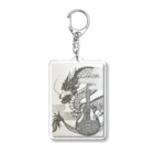 naomaria art shopのドラゴン＆ギター Acrylic Key Chain