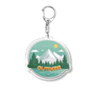 ファンシーTシャツ屋のアウトドアーワッペン Acrylic Key Chain