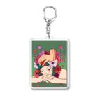 笑う動物の今夜も夢想花 Acrylic Key Chain