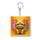 810aoの開運猫 Acrylic Key Chain