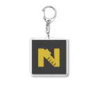 N bearのN bear レトロなきいろグレー Acrylic Key Chain