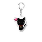 ねこ日和のねこ日和（黒猫） Acrylic Key Chain