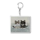 haupi_collectionの似顔絵らぶめめちゃん(背景あり) Acrylic Key Chain