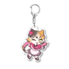 京都府交通安全協会のニャツミちゃん(バレンタインガールズ) Acrylic Key Chain