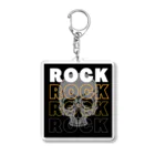 ロック堂のスカルROCK アクリルキーホルダー