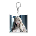 AI美女書架のAI美女猫　ララ Acrylic Key Chain