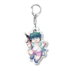 渦海 もん🐬🫧 くるくる天パ系Vtuberのさんずいず戦闘モード🔫 Acrylic Key Chain