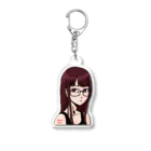 negusehairの眼鏡女子 Acrylic Key Chain