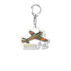 NYAO_AVIATIONの中島 四式戦 疾風 Ki-84 HAYATE 飛行第73戦隊機 グッズ Acrylic Key Chain