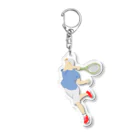 mechaのTennisをする男性　1 Acrylic Key Chain