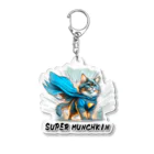 猫武者(NekoMusya)のSUPER MANCHKIN 参上！ アクリルキーホルダー