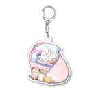 しおまる。のベビまる。おしゃぶり Acrylic Key Chain