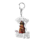 PHSG SOUND 音楽とアートのHELTER SKELTER ヘルタースケルター 悪魔的な大型滑り台 Acrylic Key Chain