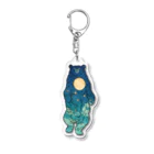 吉川 達哉 tatsuya yoshikawaの月の満ち熊 (full moon bear) Acrylic Key Chain