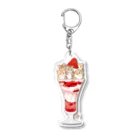 元祖ふとねこ堂の苺とこねこのパフェ Acrylic Key Chain