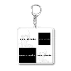 自由帳のモノクロ Acrylic Key Chain