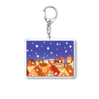 greentea_0707の雪の降る夜　 Acrylic Key Chain