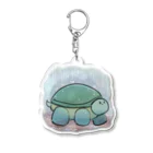 アプリコット・バスの雨の亀 Acrylic Key Chain