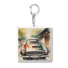 happiness_shopのレトロで魅力的な自動車 Acrylic Key Chain