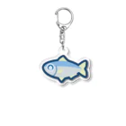 ホチカド漁船の釣れたよ。ウルメイワシが。 Acrylic Key Chain