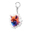 アートノヴァの🦊狐🦊 Acrylic Key Chain