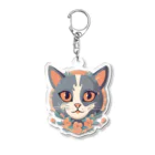 ぷっくりショップの野性的な目 Acrylic Key Chain