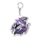 menrui_alphaの骨模様のドラゴン Acrylic Key Chain