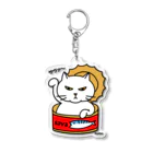 mkumakumaのサヴァ缶招きにゃんこ Acrylic Key Chain