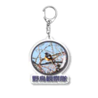 アニマル四字熟語のジョウビタキ　野鳥観察隊　日本の野鳥　 Acrylic Key Chain