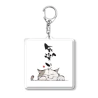 Junichi_Sutoののんびり猫 Acrylic Key Chain