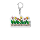 sari'sのThe blooming tulip flowers アクリルキーホルダー