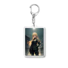 charles painterの バトリーナ(Battlina) Acrylic Key Chain