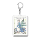 Kaz Tsuruokaのおうちの出前バイク Acrylic Key Chain