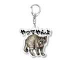 ayatoraのサビ猫のやんのかステップ Acrylic Key Chain