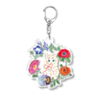 mitsuami_witchのSpring flower&Cat Acrylic Key Chain