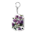Tyhomerの魅力的な紫のローズガーデン Acrylic Key Chain