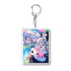 AQUAMETAVERSEのシ一バラダイスで遊ぼう　クニちゃん　2496 Acrylic Key Chain