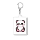 rumina kiraのピンクパンダ🐼スンスン Acrylic Key Chain