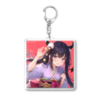 癒しのあるオリジナルグッズ販売所の美少女二次元イラストグッズ Acrylic Key Chain