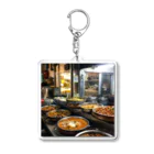 AQUAMETAVERSEのカレー屋店内の厨房風景　kouchan 1616 Acrylic Key Chain