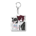 空白のにゃんにゃん Acrylic Key Chain