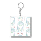 iromizuのfight-girl Acrylic Key Chain
