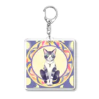 パキュラSHOPの猫と魔法陣 Acrylic Key Chain