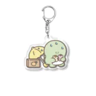 ちますけの怪獣とまるぽての出会い Acrylic Key Chain