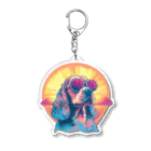 dogsdream8246のcocker sunset Acrylic Key Chain