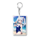 魔法猫少女ルナの魔法猫少女ルナ 水着03 小学生 Acrylic Key Chain